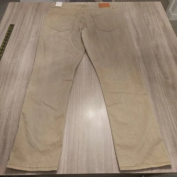 Lucky Brand 410 Athletic Slim Pants Mens 33x30 Tan Khaki 4-Way Stretch - Picture 3 of 8